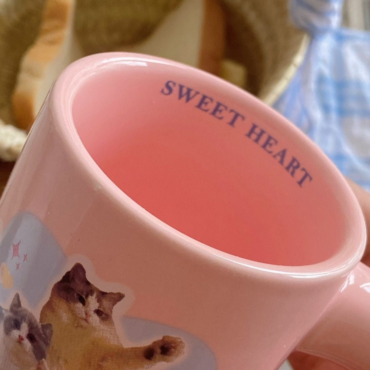 Cute Kitten Printed Ceramic Mug