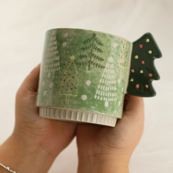 Hand-painted Xmas Ceramic Mug
