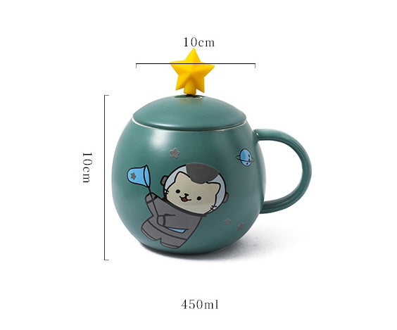 Space Astronaut Kitten Mug