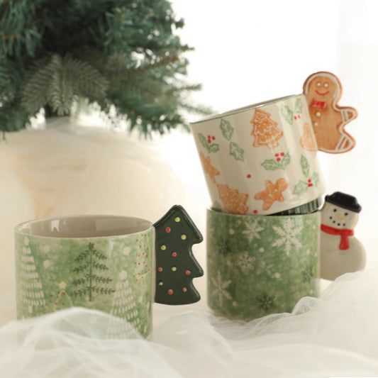 Hand-painted Xmas Ceramic Mug