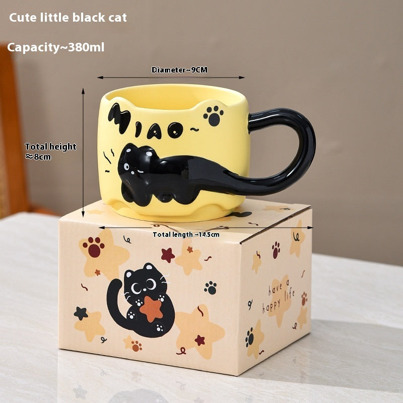 Suit Ceramic Cat Mug
