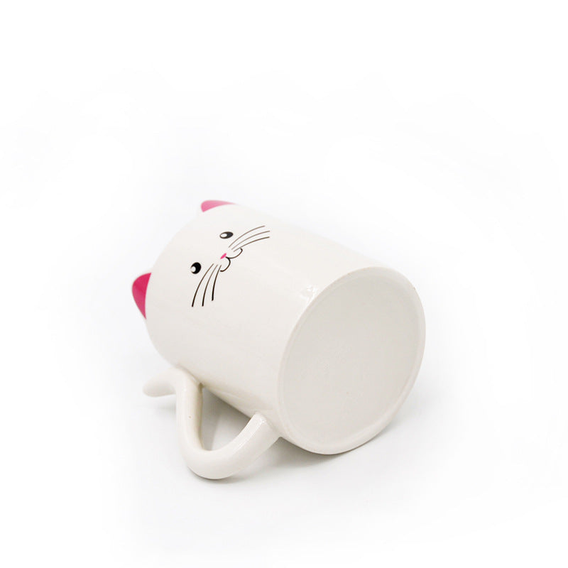 Hand-painted Cat Ceramic Mug