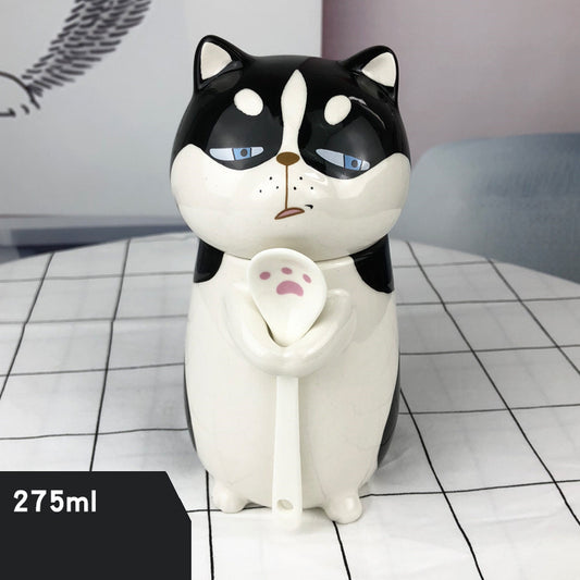 Japanese Ceramic Lovely  Cat Large Capacity Mug