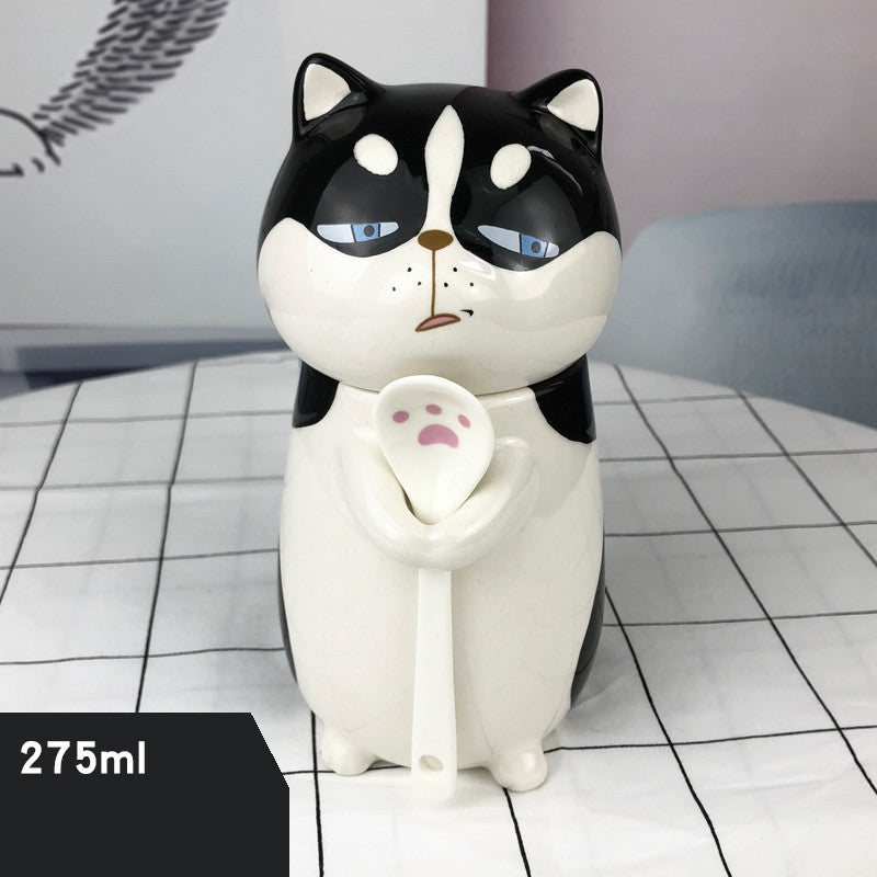 Japanese Ceramic Lovely  Cat Large Capacity Mug