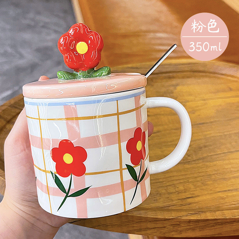 Ceramic Flowery Mugs