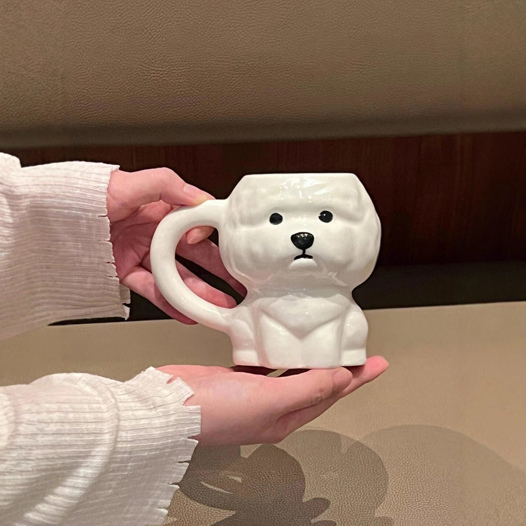Puppy Ceramic Mug Household Drinking Water