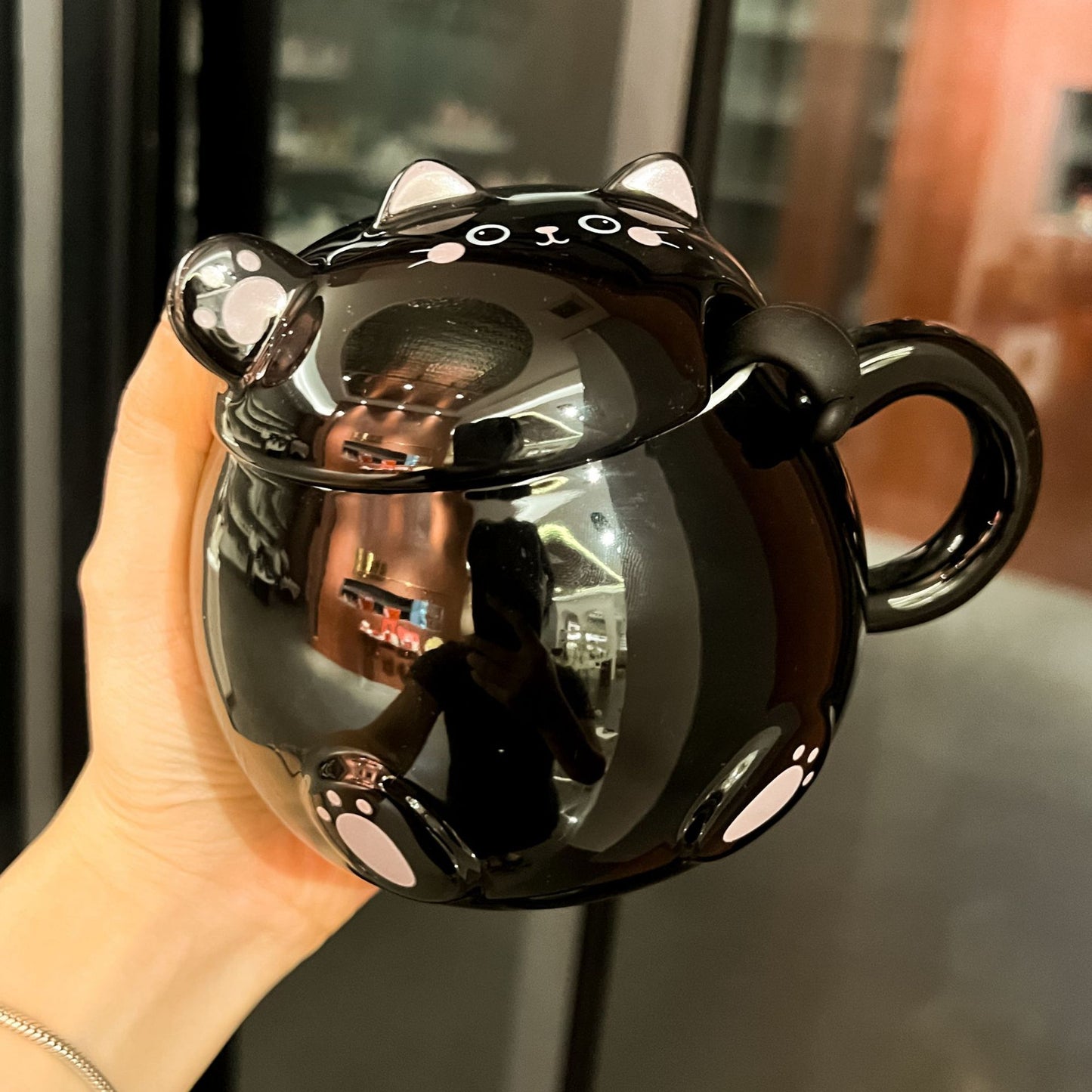 Lucky Cat Ceramic Mug