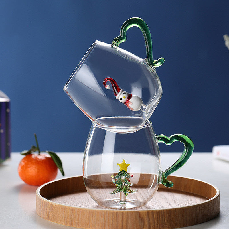 Creative Christmas  Glass Cup