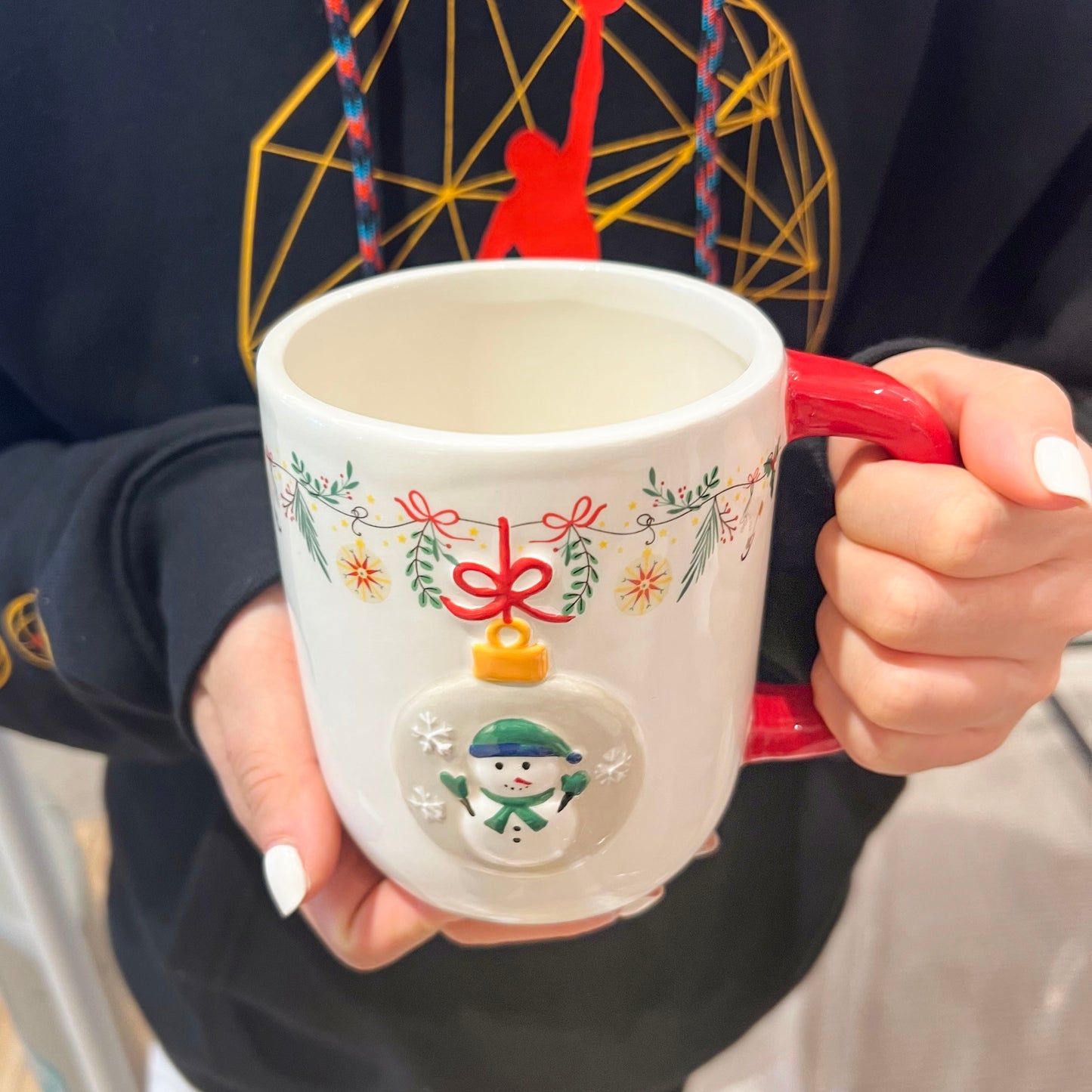 Export Santa Claus Hand-painted Ceramic Mug Large Capacity