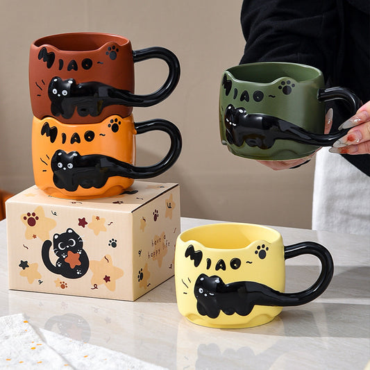 Suit Ceramic Cat Mug