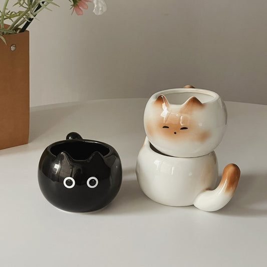 Cute Siamese Kitten Cat Cup
