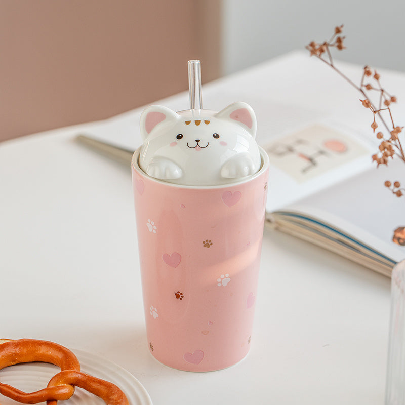 Cute Cat High-Value Ceramic  Mug