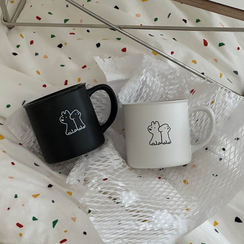 Frosted Small Cup Puppy Mug