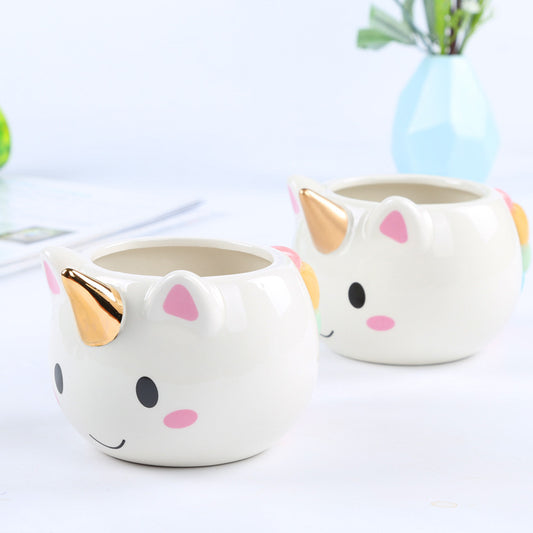 Rainbow Unicorn  Ceramic Coffee Cup