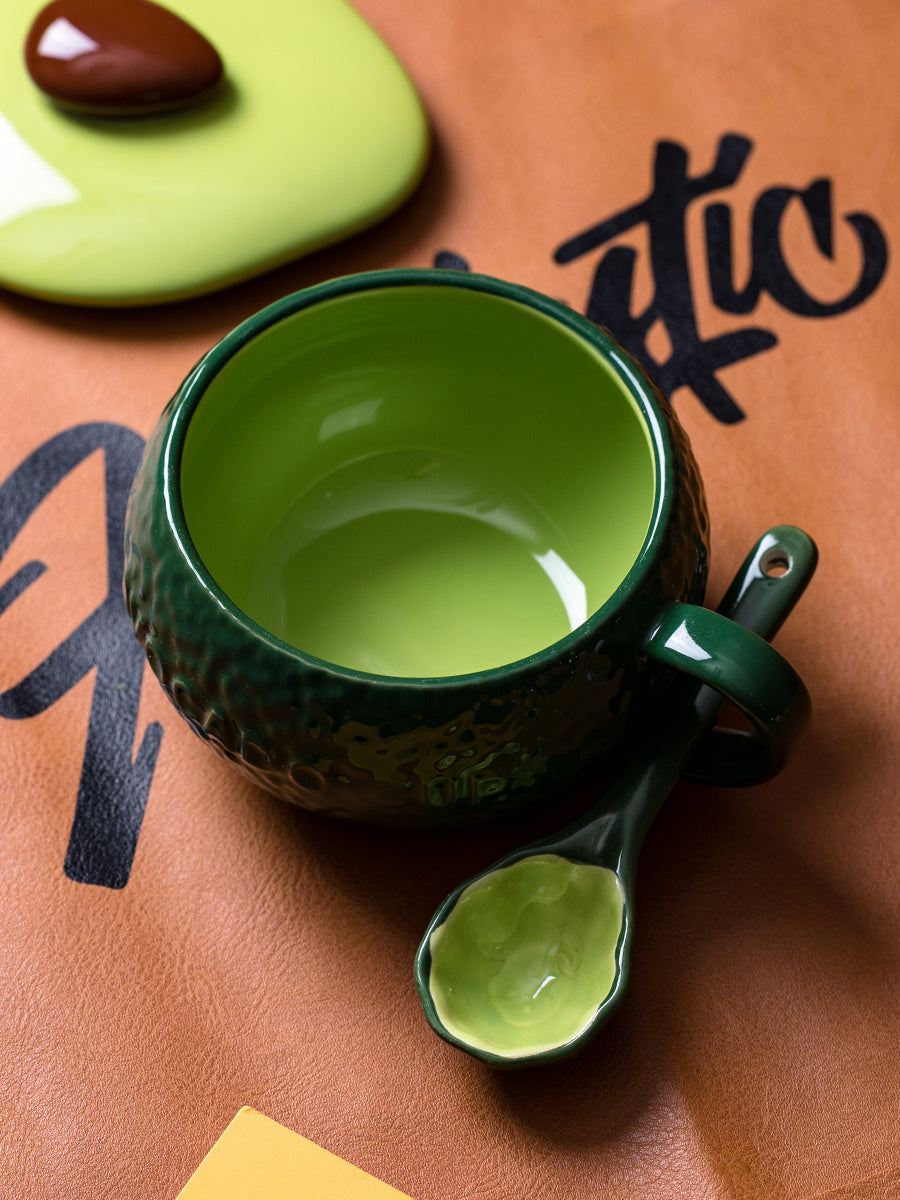 High-quality Large-capacity Ceramic Mug With Lid