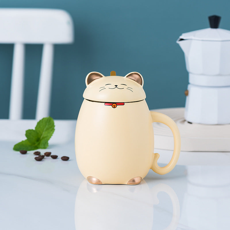 Ceramic Color Glaze  Cartoon Cat  Mug