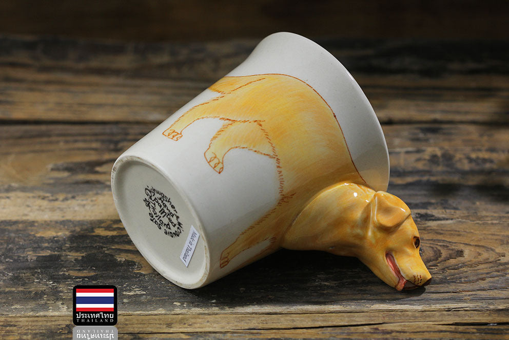 Hand Drawn  Golden Retriever Ceramic Dog Cup