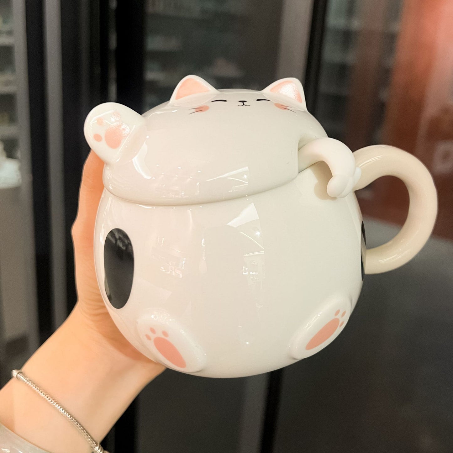 Lucky Cat Ceramic Mug