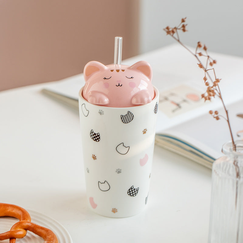 Cute Cat High-Value Ceramic  Mug