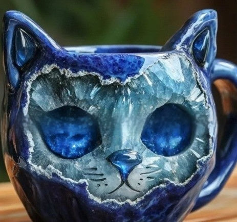 Mug Crystal Cat Cup Resin Crafts