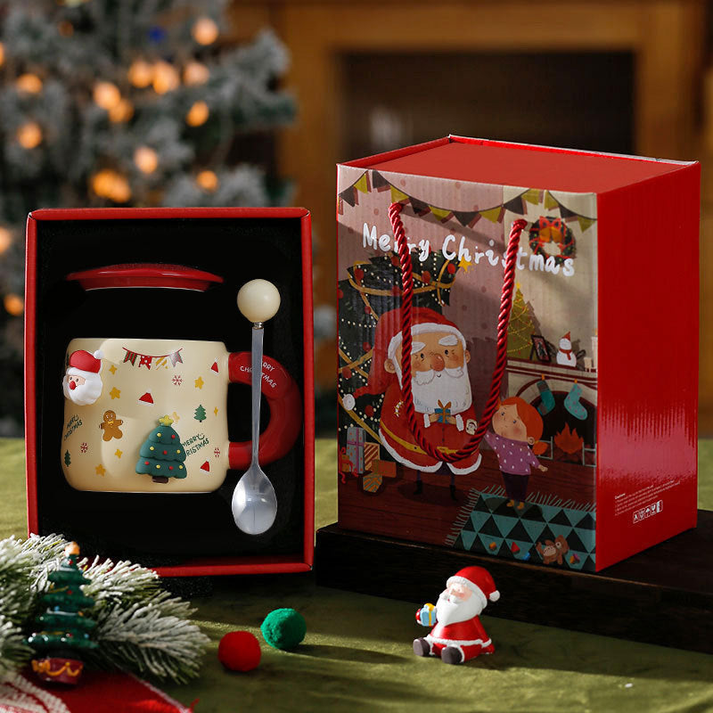 Xmas Round Mug Ceramic Ideal for Coffee Lovers