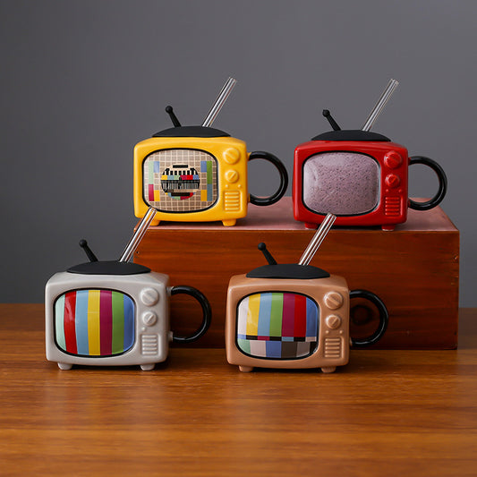Retro TV Youth Memory Ceramic Cup