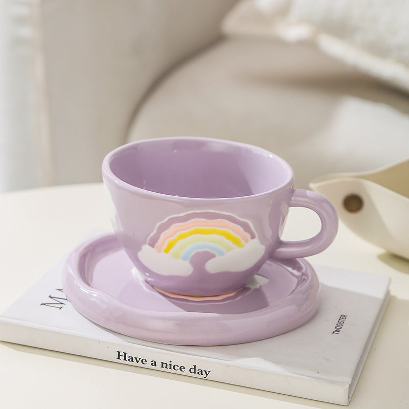Minority Ceramic Coffee Cup Set With Disc