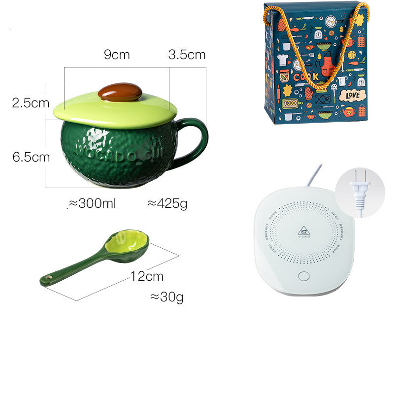 High-quality Large-capacity Ceramic Mug With Lid