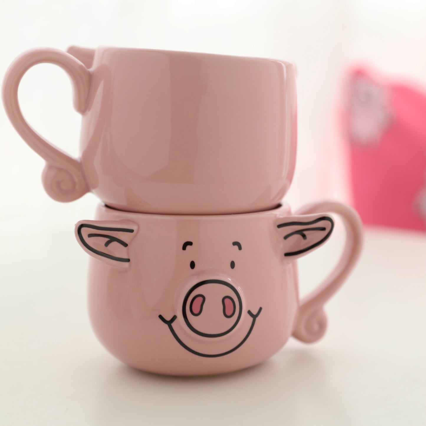 Pig Ceramic Coffee Hanging Ear Mug