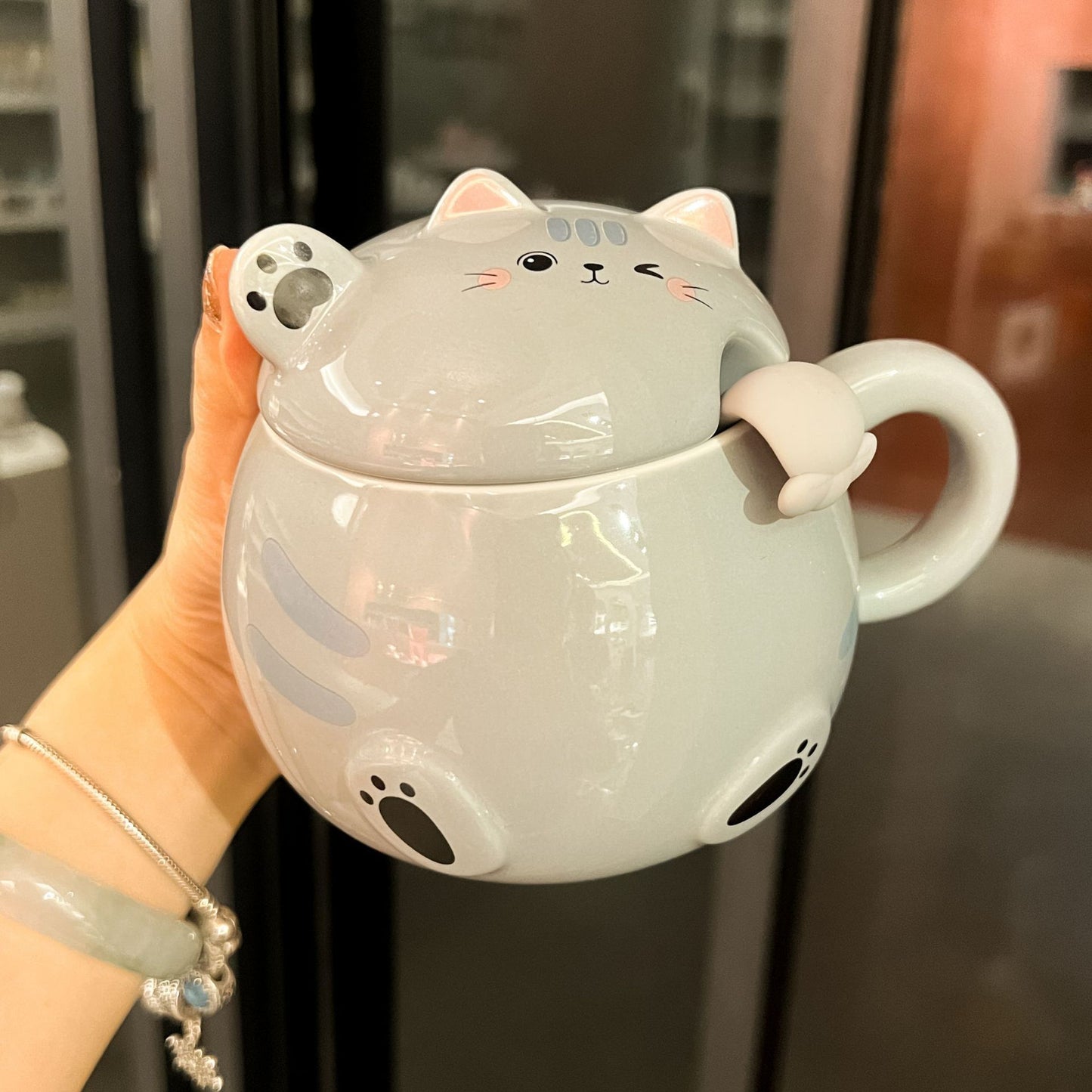 Lucky Cat Ceramic Mug