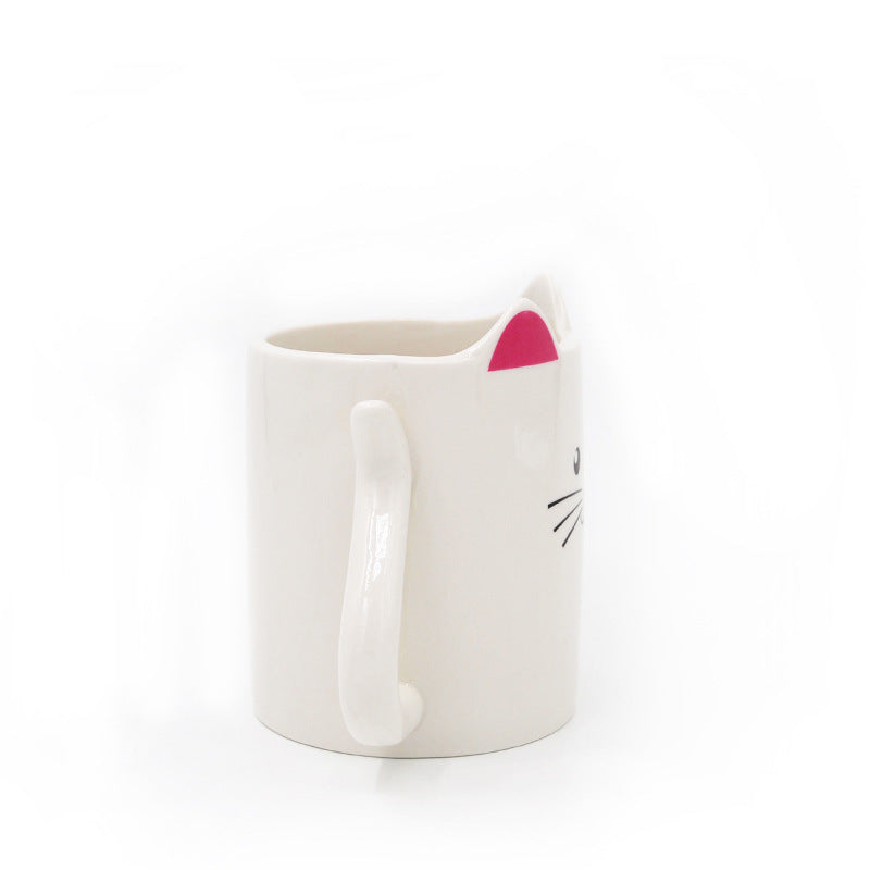 Hand-painted Cat Ceramic Mug