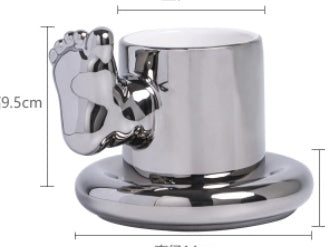 Thumbs Up Like Mug Coffee Cup Saucer