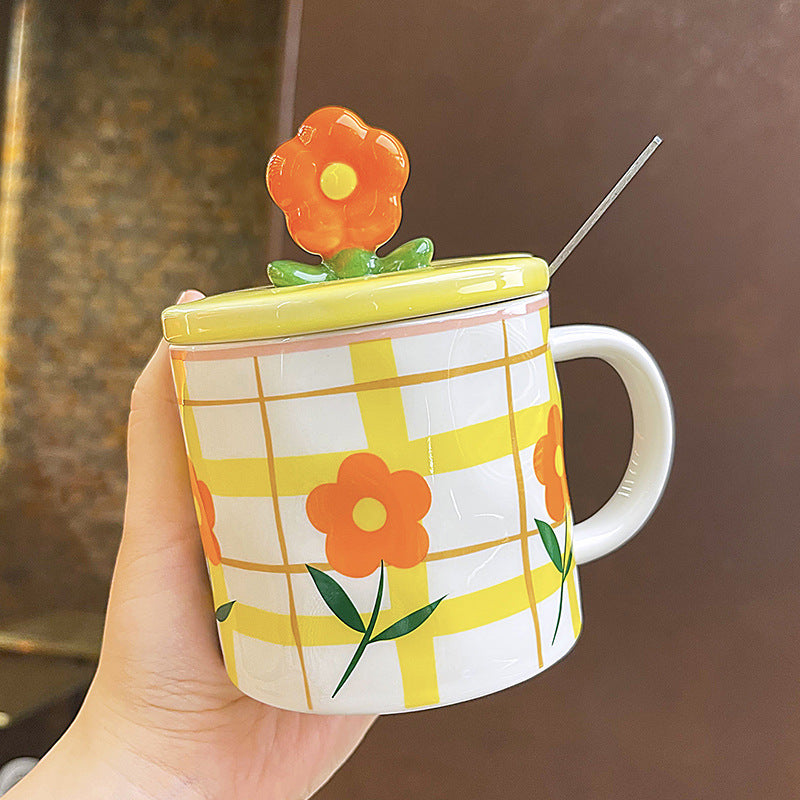 Ceramic Flowery Mugs