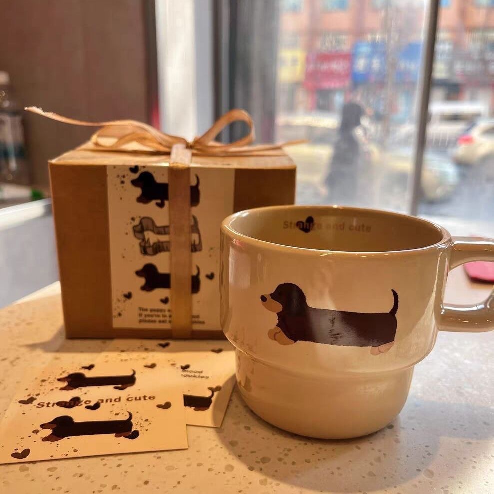 Sausage Ceramic Mug Stacked Cup