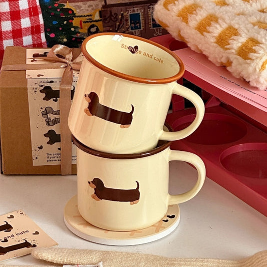 Cute Sausage Puppy Dog Mug