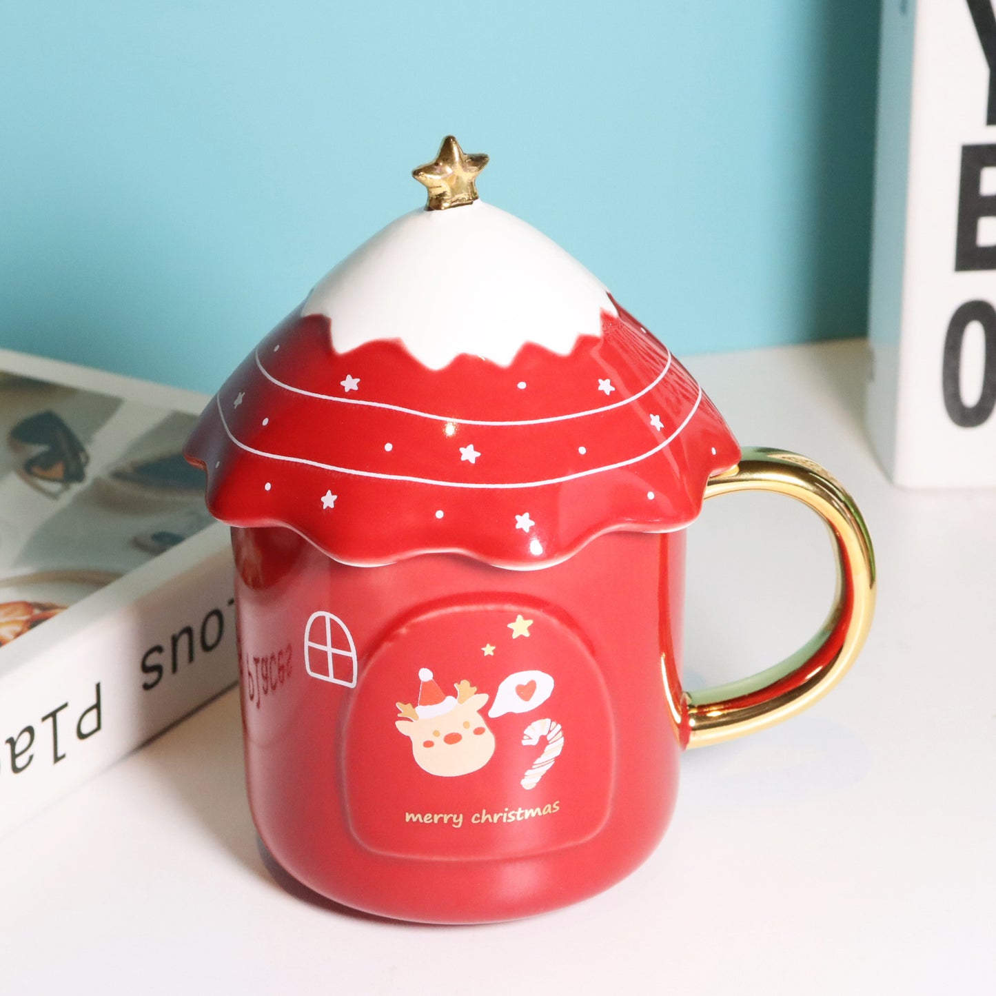 Ceramic Christmas Gift Large Capacity Mug