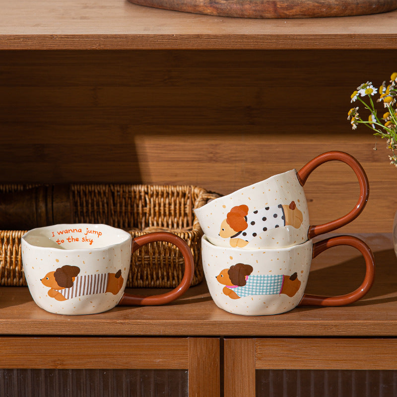 Puppy Mug Cartoon Big Ear Ceramic Cup