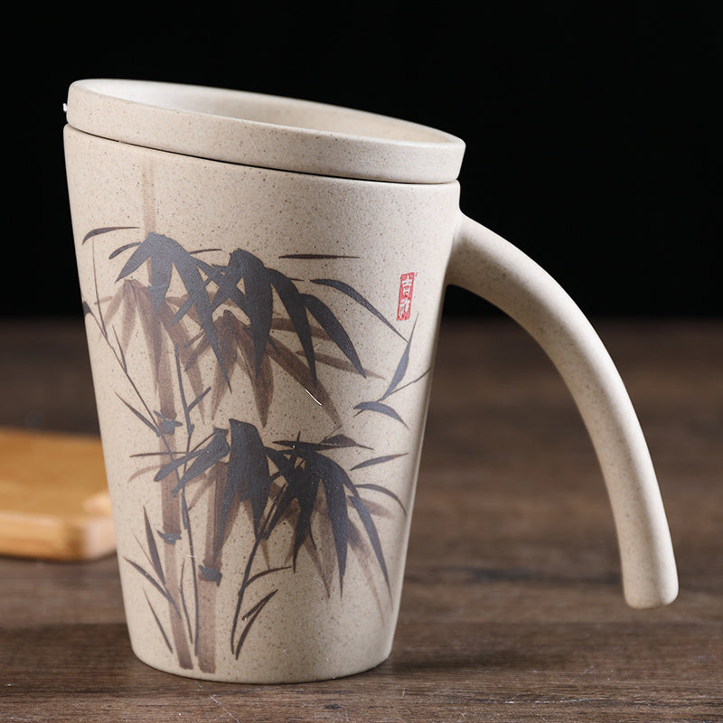 Creative Ceramic Mug Nostalgic Flowers