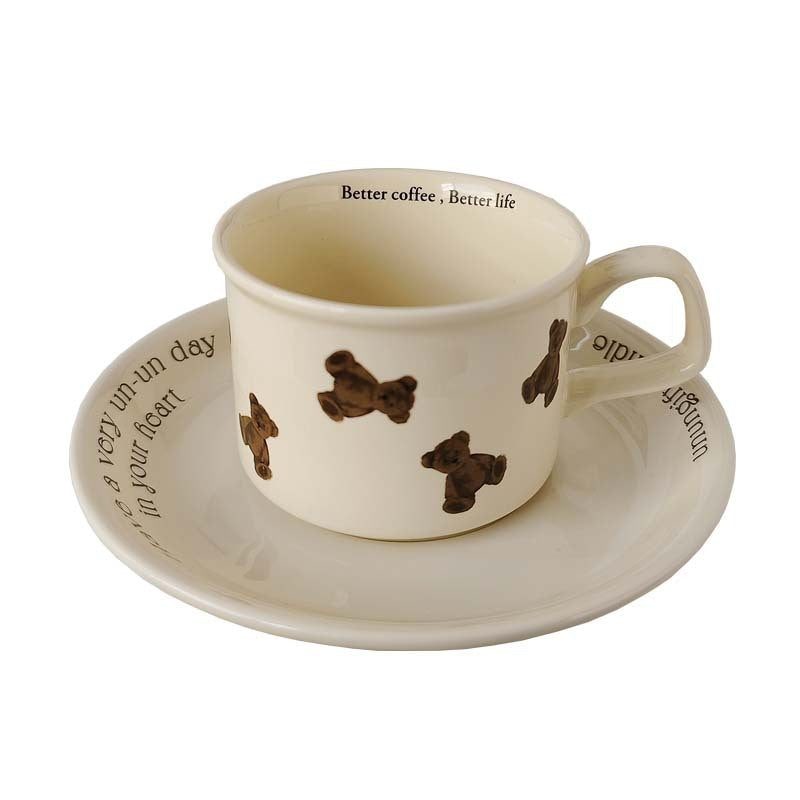 Bear English Teddy Coffee Cup Saucer Set