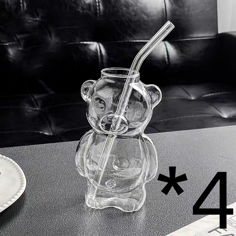 Bear Cup Borosilicate Transparent Coffee Cup