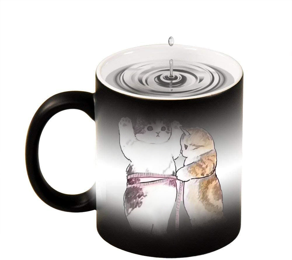 Slimming Cat Discoloration Ceramic Mug