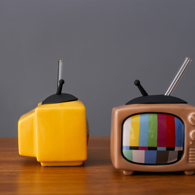 Retro TV Youth Memory Ceramic Cup