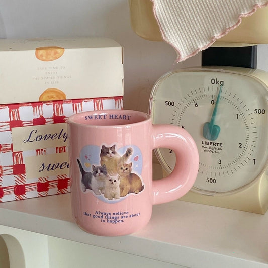 Cute Kitten Printed Ceramic Mug